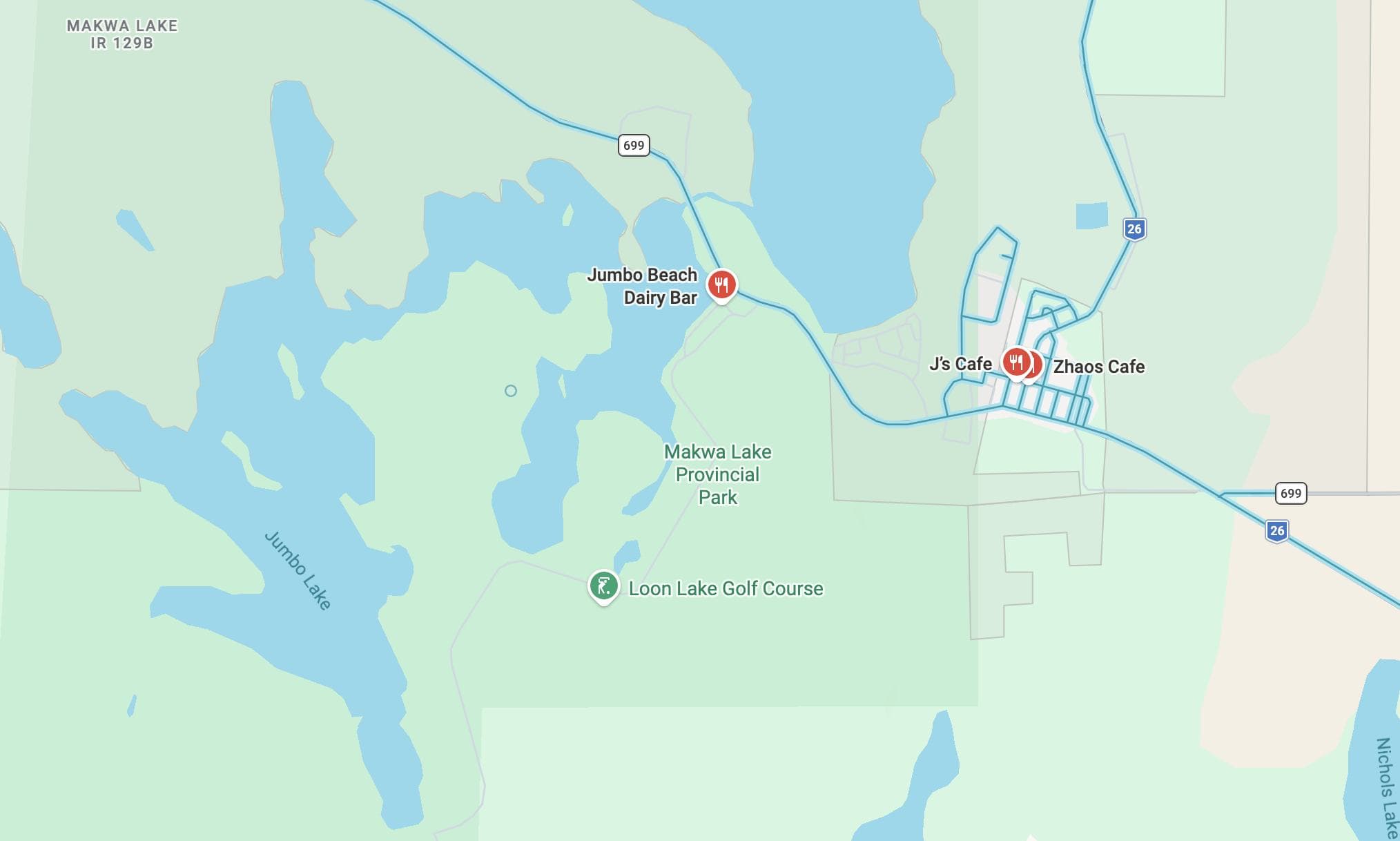 Service area map